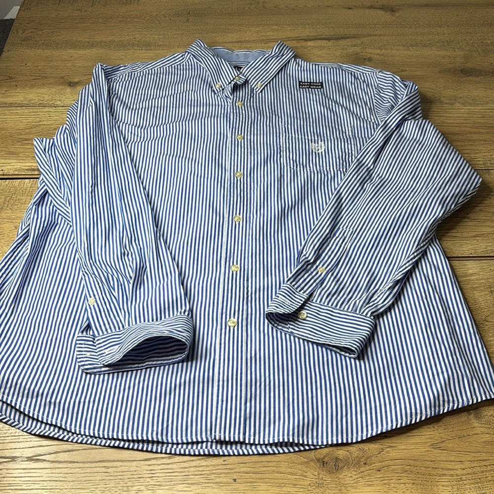 Men’s Button Down L/S Chaps Shirt Size XXL